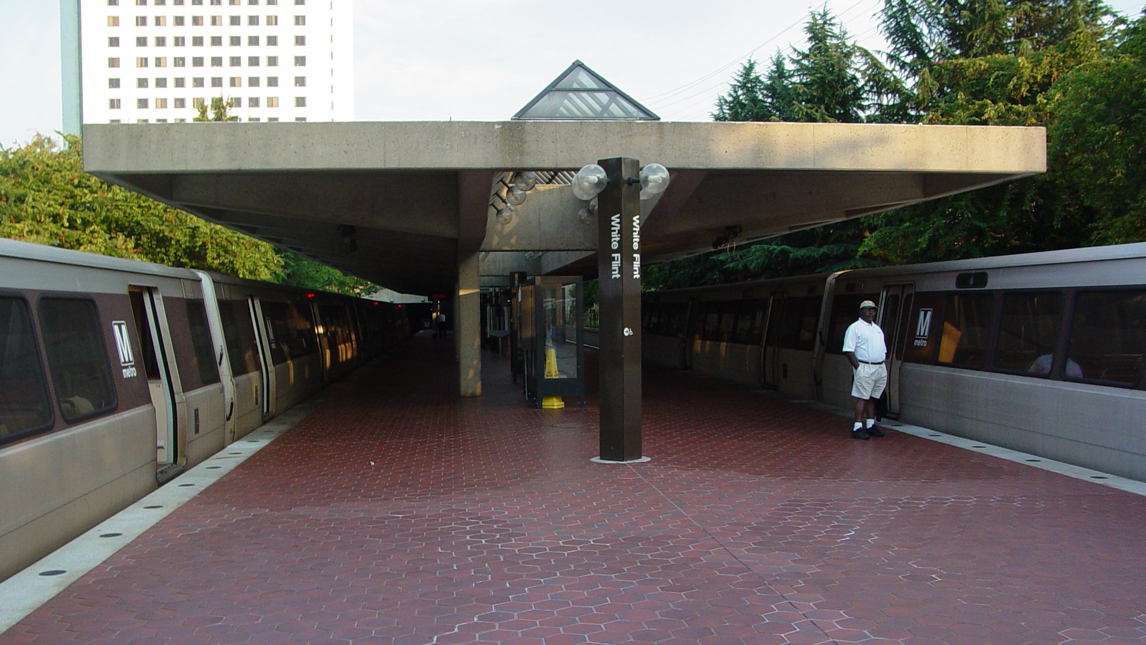 A view of the White Flint Metro station.