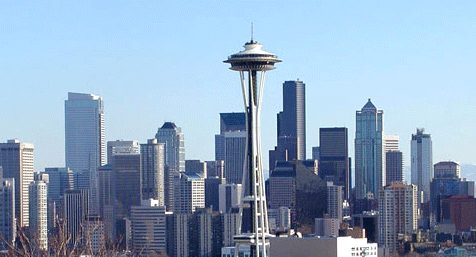 Downtown Seattle skyline.