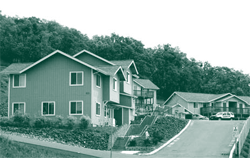 A picture of Grandview Homes, in Roseburg, Oregon, that provides housing and supportive services to formerly homeless families that have an adult member with a psychiatric disorder. Photo credit: Faye Pekas