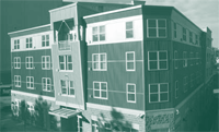 A picture of the Downtown Emergency Center that provides Housing First services to chronically homeless people in Seattle. A picture of the Downtown Emergency Center that provides Housing First services to chronically homeless people in Seattle.