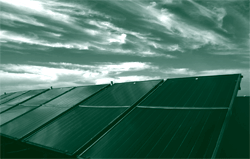 A picture of solar panels.