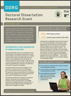 Doctoral Dissertation Research Grant Program Facts