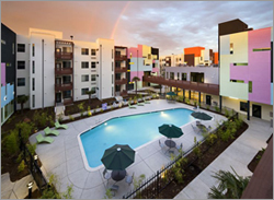 A view of Paseo Senter development in San Jose, California. Photo Credit: Jeffrey Peters/Vantage Point Photography