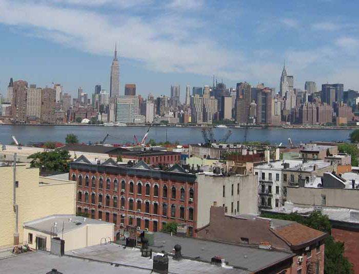 A view of the Greenpoint neighborhood in New York City.