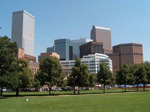 A view of downtown Denver, Colorado.