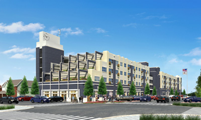 An architectural rendering of Jazz @ Walter Circle in East St. Louis, Illinois. Image courtesy of East St. Louis Housing Authority.