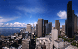 A view of downtown Seattle, Washington.