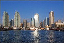 A view of downtown San Diego, California.