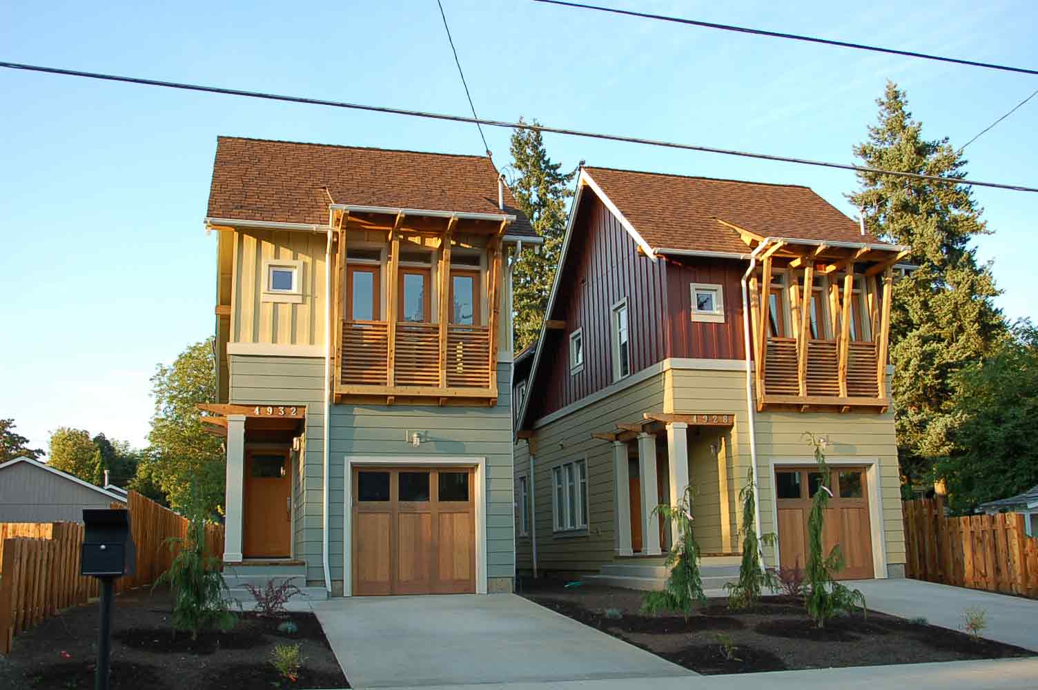 Street view of Living Smart homes designed by Vargas Greenan architects.
Image credit: Vargas Greenan Architecture – Civic Design