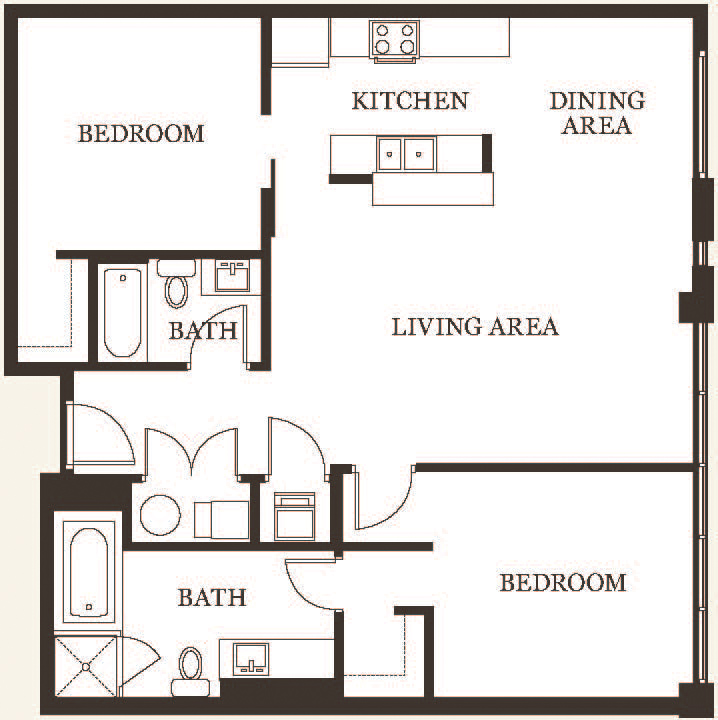 Floor plans for the 28 of 30 units of The Lofts of Reynoldstown that are income-restricted. The complex is part of ABI’s broader mission to create 5,600 units of affordable workforce housing in the city of Atlanta.